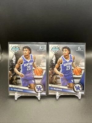 2023-24 Bowman University Chrome 1st Bowman #43 DJ Wagner Lot Of 2 Basketball - image 1 of 4