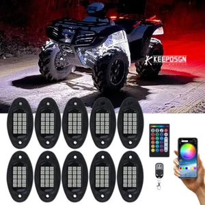 10PCS Pods Rock Light Underglow LED Kit Neon Light For Honda Talon 1000X-4 1000X - Bild 1 von 11