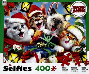 SELFIES TOGETHER TIME PUZZLE- 400 (3) DIFFERENT SIZE PUZZLE PIECES - SIZE 24"X18 - Picture 1 of 5