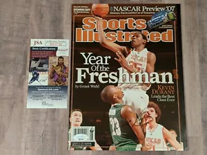 Kevin Durant Signed Sports Illustrated JSA COA 2/19/07 2007 No Label NL SI Texas - Picture 1 of 3