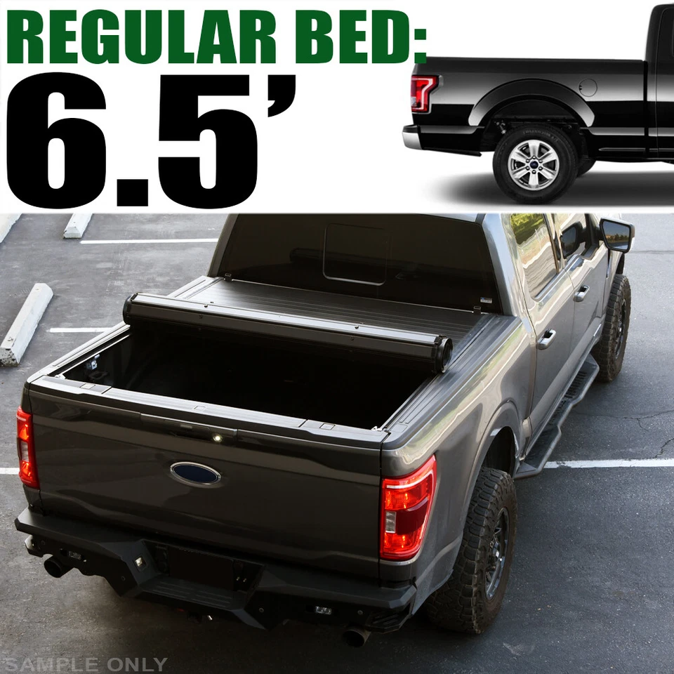 TLAPS For 2015-2024 Ford F150 6.5 Ft Bed Low Profile Hard Roll-Up Tonneau Cover - Image 1 of 4
