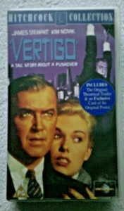 JAMES STEWART KIM NOVAK VERTIGO COLLECTABLE VHS PG HITCHCOCK COLLECTION. INC'S - Imagen 1 de 2