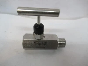 Noshok 504-MFS , 1/2" NPT Needle Valve , 6,000 PSI , 200°F - Picture 1 of 2