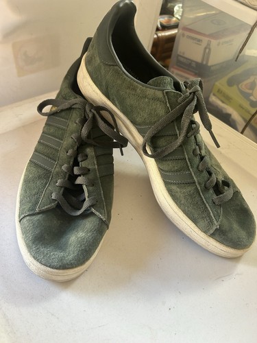 Scarpe Adidas Campus Originals Premium in camoscio verde da uomo taglia 11 5