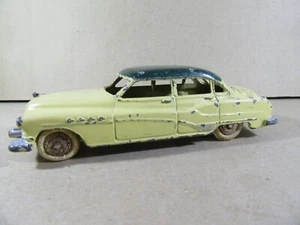 19W Vintage 1954 Dinky 24V Francia Buick Roadmaster Gialla Tetto Verde 1:43 - Foto 1 di 8