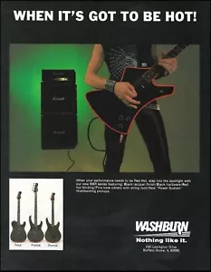 1984 Washburn Tour Force Bass BBR Series guitar ad 8 x 11 advertisement print - Picture 1 of 3