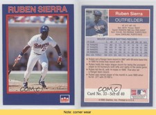 1990 Starline Long John Silver's Ruben Sierra #33