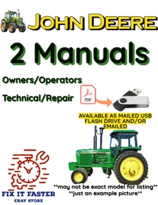 JOHN DEERE 970 PROPIETARIO DE TRACTOR SERVICIO TALLER DE REPARACIÓN MANUAL ARCHIVO PDF EN USB - Imagen 1 de 4