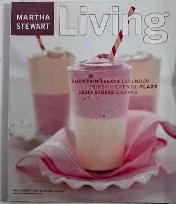 Vintage Martha Stewart Living Magazine July August 1999 Recipe Cards Foto 1 de 4