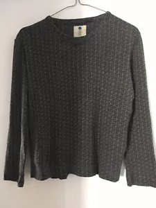 Orla Kiely By Orla Kiely Grey Large Birds Jersey long sleeve top Large - Picture 1 of 4