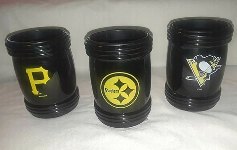 Pittsburgh Steelers Penguins Pirates magnetic magna-coolie can holder koozie Cover