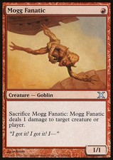 Magic the Gathering MTG Mogg Fanatic (219) Tenth Edition   LP