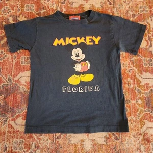 Rare Vintage DISNEY Mickey Mouse For Kids Florida T Shirt 90s Blue Youth Medium - Picture 1 of 7