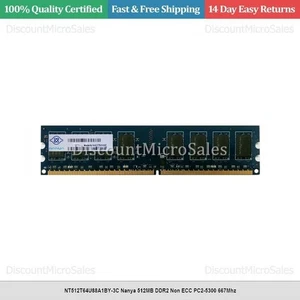 NT512T64U88A1BY-3C Nanya 512MB DDR2 Non ECC PC2-5300 667Mhz - Picture 1 of 1