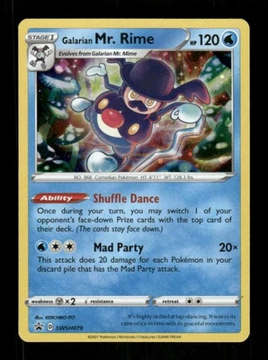 Pokemon SWSH: Sword & Shield Promo Cards #SWSH079 Galarian Mr. Rime Promo - Image 1 of 2