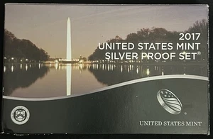 2017 S US Mint Silver Proof Set with Box and Certificate of Authenticity - Picture 1 of 5