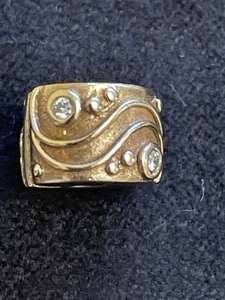 Pandora 14k Gold Babbling Brook Clip With Diamond - Picture 1 of 5