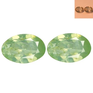 VVS 0,77 quilates [par de 2 piezas] mejor ovalado 5,7 X 3,8 mm verde a rojo alejandrita - Imagen 1 de 5