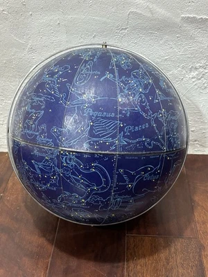 "Globo celestial vintage Rand McNally 12"" hecho en EE. UU. falta soporte" Foto 1 de 4