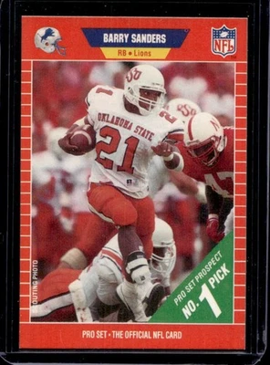 Juego profesional Barry Sanders Rookie RC #494 Lions 1989 Foto 1 de 2