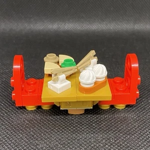 Lego Furniture Dining Set Table & Chairs w/ Dim Sum & Chopsticks Steamed Buns - Picture 1 of 3