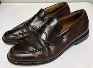 Zapatos sin cordones para hombre Allen Edmonds Randolph Penny Mocasines 10 E marrón oscuro 55752 - Imagen 1 de 17