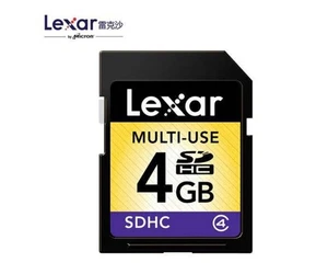 Scheda di memoria SD SDHC Lexar 4 GB SD C4 digitale sicura SDHC classe 4 per fotocamera - Foto 1 di 5