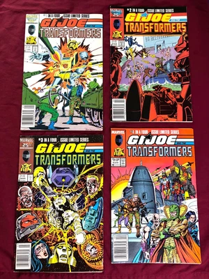 GI Joe and the Transformers # 1 2 3 4 (1987) All Newsstand Full Set VF - Image 1 of 4