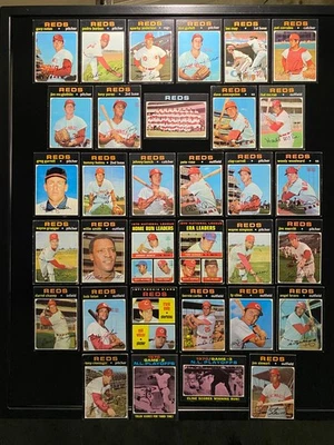 Conjunto de equipe CINCINNATI REDS 1971 Topps! (33 cartas) Rosa, Banco, Concepcion RC,+ - Imagem 1 de 4