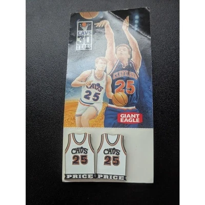 Mark Price #25 Cleveland Cavaliers Cavs White Jersey Metal Hat Pin set of 2 - Image 1 of 3