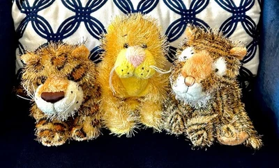 Webkinz Leopard, Lioness, & Tiger (HM031, HM193, HM032) Plush Cats Only No Codes - Image 1 of 4