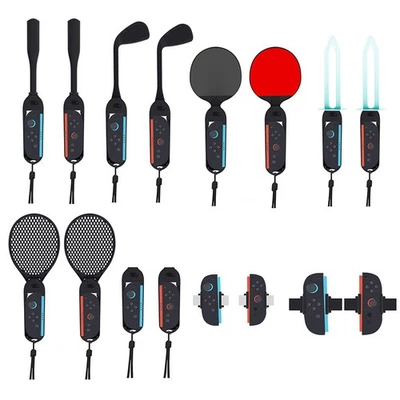 16in1 Sports Racket Grip Set Volleyball Wrist Strap Tennis Golf Grip for Switch2 - Image 1 of 4