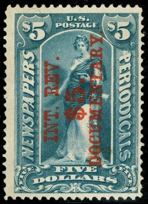 [078] США 1898 Scott#R160 б/у cv: $140 доход документальный (некоторые складки) - Изображение 1 из 3