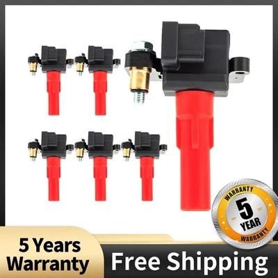 6 Piece Ignition Coils For 2013-2019 Subaru Outback Legacy 3.6L 22433AA612 UF666 - Image 1 of 4