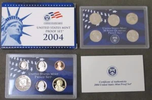2004 U.S. Proof Set * 11 Coins * With Original Box & COA * - Picture 1 of 7
