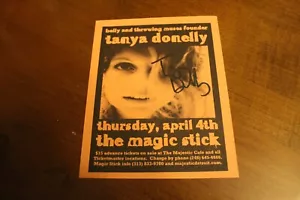SIGNIERTER 4 1/2"" x 5 1/2"" Flyer ~ Tanya Donnelly - Bild 1 von 1