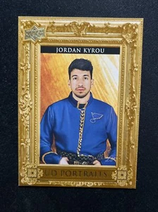 23-24 UD Series 2 Hockey UD Portraits P37 Jordan Kyrou - Picture 1 of 2