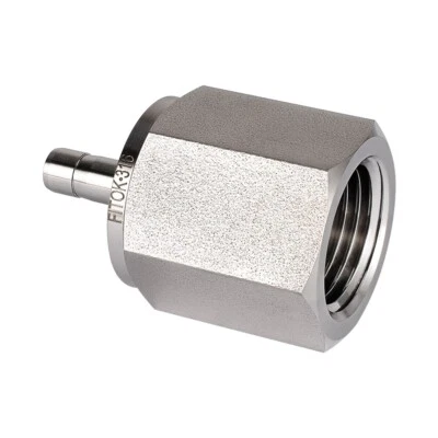 FITOK 316 SS Adapter 3/4 in Tube Stub x 1 Female NPT 4400 psi, SS-AF-FT12-NS16 - Image 1 of 4