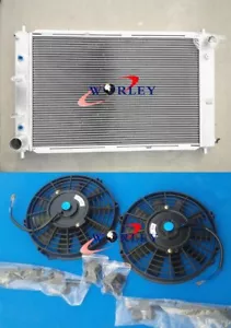 Aluminum Radiator&FANS For Ford Mustang GT SVT Cobra V8 4.6L 1997-2004 03 02 AT - Picture 1 of 6