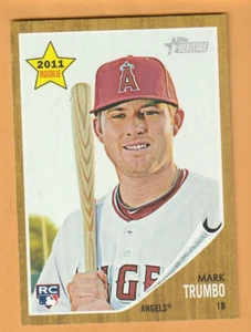 Mark Trumbo Los Angeles Angels 2011 Topps Heritage #404 Villa Park California 6L - Imagen 1 de 2