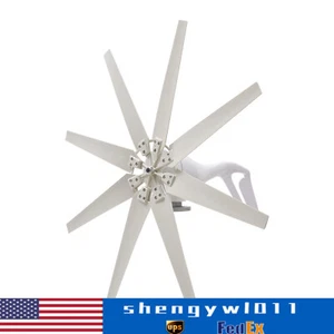 600W 8 Blades Wind Turbine Generator Kit with Charge Controller Windmill Power - Picture 1 of 15