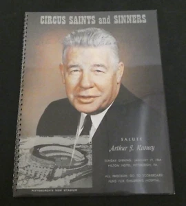1964 Salute to Art Rooney Signed Twice Program To Greasy Neale From Art Rooney - Picture 1 of 6