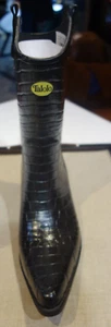 Botas de lluvia vaqueras Talolo para mujer negras cocodrilo solo 10 - Imagen 1 de 5