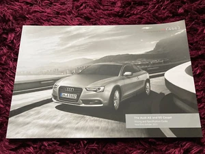 Brochure Audi A5 e S5 Coupè 2012, emissione UK, datata ottobre 2011 - Foto 1 di 3
