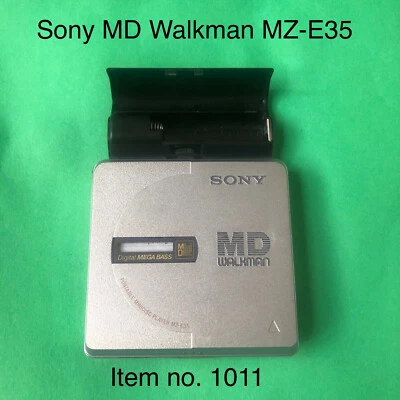 Reproductor Sony Md Plateado Modelo MZ-E35 Sony sin Batería de Goma pero con Adaptador AA Foto 1 de 4