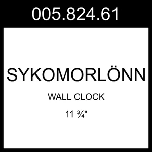 IKEA SYKOMORLONN SYKOMORLÖNN Wall Clock White/blue 11 ¾" 005.824.61 - Picture 1 of 1