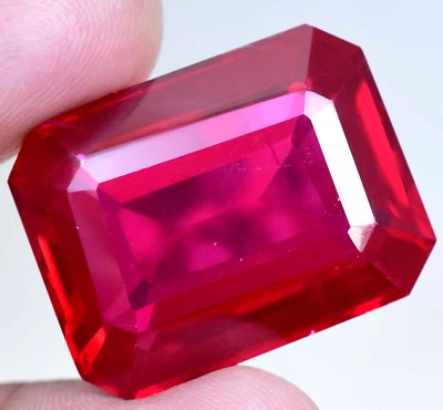 68.05 Ct Natural Mozambique Blood Red Ruby Certified Emerald Stunning Gemstone - Image 1 of 4