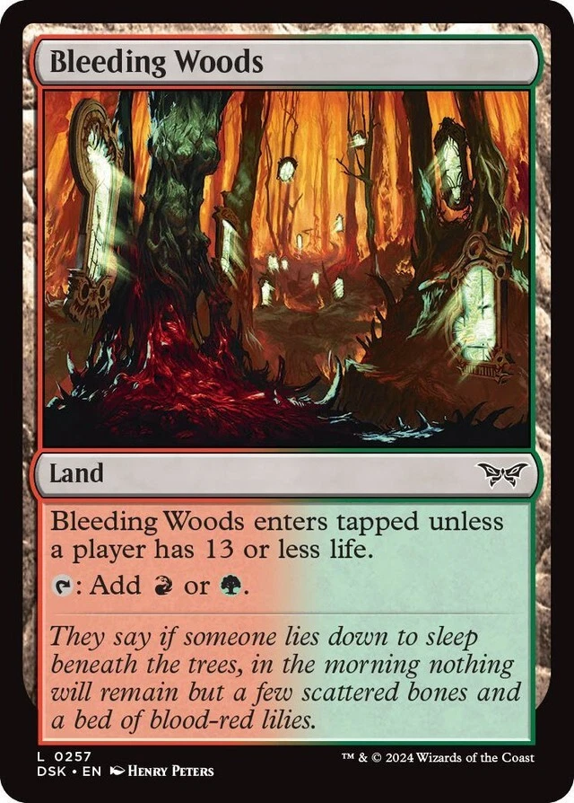 Duskmourn: House of Horror - Bleeding Woods - MTG - NM - Image 1 of 1