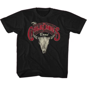 Camiseta juvenil The Charlie Daniels Band Logo & Bull Skull música country rock - Imagen 1 de 3