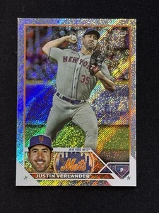 2023 Topps Chrome #126 Justin Verlander  Foilboard Parallel /608 New York Mets - Picture 1 of 2